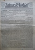 Cumpara ieftin BukaresterTagblatt , 27 Noiembrie 1917 , ziar tiparit sub ocupatia Capitalei