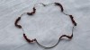 Argint COLIER cu CORAL neregulat ELEGANT delicat FINUT de EFECT vintage UNIC splendid