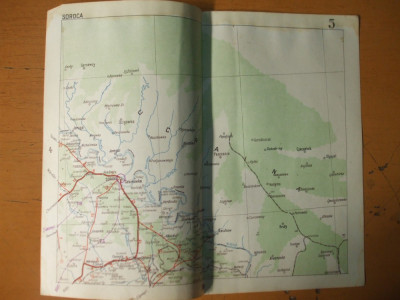 Soroca Vascauti Marasesti Cobalea Vadu - Rascu harta color anii 1930 foto