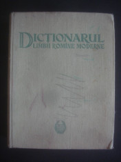 DIMITRIE MACREA - DICTIONARUL LIMBII ROMANE MODERNE (1958, editie cartonata) foto