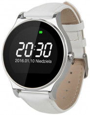 Smartwatch Kruger&amp;amp;amp;Matz Style, Ecran 1.22&amp;amp;quot;, Bluetooth (Argintiu/Alb) foto