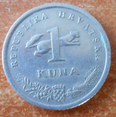 CROATIA 1 KUNA 2007 KM 9.1 foto