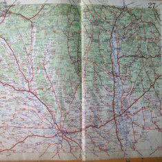 Craiova Slatina Targu Jiu Dragasani Filiasi Bals harta color anii 1930