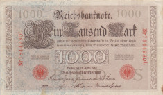 GERMANIA 1.000 marci 1910 VF+++!!! foto