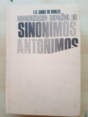 DICTIONAR DE SINONIME/ANTONIME(SPANIOLA) foto