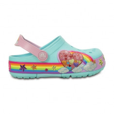 Saboti CrocsLights Rainbow Hrt Clog Ice Blue (CRC-202662-4O9) foto