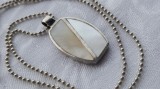 Argint MEDALION cu SIDEF vintage ELEGANT de efect SUPERB pe Lant argint