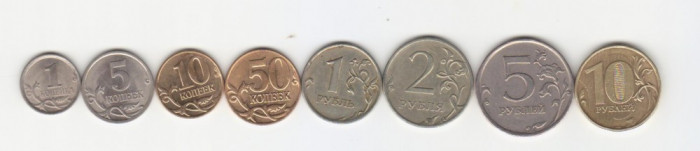 Rusia lot 8 monede moderne (1)