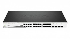 PoE (Power Over Ethernet) Switch Smart 28-port-uri PoE Gigabit + 4 SFP Ports, D-Link &amp;quot;DGS-1210-28P&amp;quot; foto