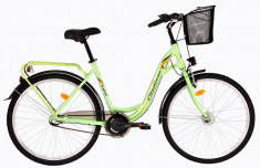 Bicicleta DHS Citadinne 2636 (2017) Verde, 430mmPB Cod:21726364380 foto