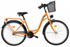 Bicicleta DHS Citadinne 2832 (2017) Portocaliu, 450mmPB Cod:21728324540 foto