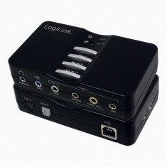 Placa de sunet 7.1 USB, 8x jack 3.5mm, 2x SPDIF digital; 1x USB In, Logilink &amp;quot;UA0099&amp;quot; foto