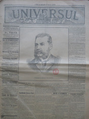 Ziarul Universul , nr. 55 , 1897 , Cazzavillan , moartea lui Alexandru Lahovary foto
