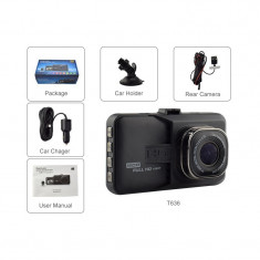 Camera Video Auto Dubla Novatek T636 FullHD cu functia WDR foto