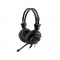 CASTI A4Tech stereo cu microfon, Comfortfit, buton ajustare volum pe casca, pernute detasabile, black &quot;HS-28-1&quot;