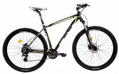 Bicicleta DHS Terrana 2927 (2017) Negru-Verde, 495mmPB Cod:21729274968 foto