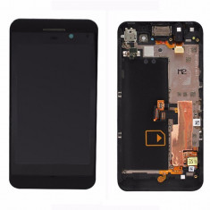Display Lcd + touchscreen + rama Blackberry Z10 versiunea 4G negru + ustensile foto