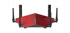 Router wireless 1900Mbps, 1xWAN Gigabit, 4xLAN Gigabit, 6 antene externe detasabile, dual-band AC3200 (1300/600Mbps), 1xUSB3.0, 1xUSB2.0, glossy red foto