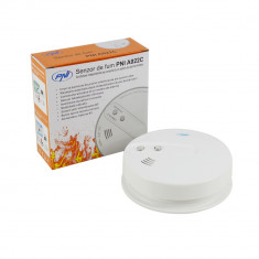 Senzor de fum PNI A022C functionare independenta sau conectat la un sistem de alarma wireless PNI PG200 si PG300 foto