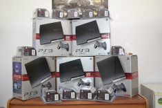 Playstation 3 Slim, Play Station 3, GTA V, Fifa 17,Minecraft, PS3 Modat, Garanti foto