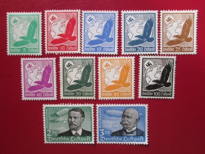 TIMBRE GERMANIA REICH 1934=SERIE==MLH foto