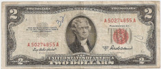 SUA USA 2 DOLARI DOLLARS 1953 A F foto