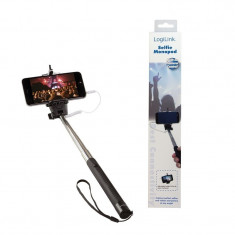 Selfie Stick Logilink pt. smartphone, cu fir &amp;quot;BT0032&amp;quot; foto
