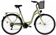 Bicicleta DHS Citadinne 2834 (2017) Verde, 505mmPB Cod:21728345080 foto