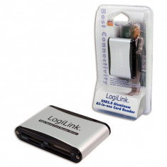 Card Reader Logilink (CR0001B), extern USB2.0 all-in-one, pentru CF I/II/Ultra CF/MD, SD/SDHC/MMC/RS MMS, MS/MS-Pro/ MS-Duo/MS-Pro-Duo, XD, Micro... foto