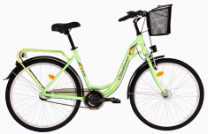 Bicicleta DHS Citadinne 2636 (2017) Verde, 480mmPB Cod:21726364880 foto