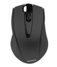 MOUSE A4Tech USB N-500F V-track PADless, USB, Silver+Black foto