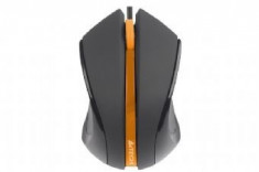 MOUSE A4Tech USB N-310-1 V-track PADless, USB, Black+Orange foto