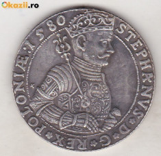 bnk mnd Transilvania Thaler 1580 - REPLICA , alama argintata foto