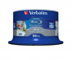 BD-R Verbatim SL DATALIFE 6X 25GB 50PK SPINDLE WIDE PRINTABLE NO ID &amp;quot;43812&amp;quot; foto