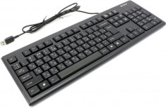 TASTATURA A4Tech USB, Comfort Round (taste rotunjite), Black, &amp;quot;KR-83-USB&amp;quot; foto