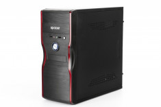 CARCASA Spacer cu sursa 500W, New Mercury, (ventilor 12cm), HD audio, ATX Mid-Tower, Front USB2.0+Audio, (Black), &amp;quot;SPC-NEW MERCURY&amp;quot; foto