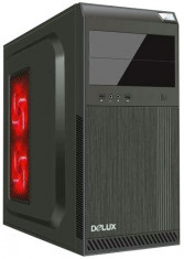 CARCASA Delux cu sursa 450W, ATX Mid-Tower, Front USB+Audio, (Black), &amp;quot;DC610&amp;quot; foto