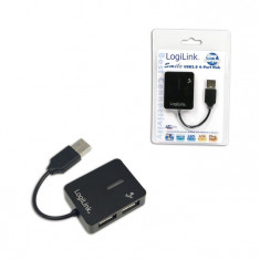 HUB USB 2.0 extern, 4*USB, Smile Logilink, black, &amp;quot;UA0139&amp;quot; foto