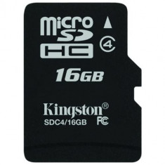 MicroSDHC 16GB (Class 4) KINGSTON &amp;quot;SDC4/16GBSP&amp;quot; foto