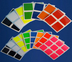 Set stickere pentru cuburi Rubik foto