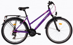 Bicicleta DHS Travel 2656 (2017) Violet, 480mmPB Cod:21726564850 foto