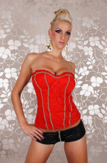 Corset Chains Red ManiaLady foto