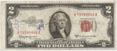 SUA USA 2 DOLARI DOLLARS 1953 C F foto