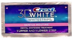 Tratament Import SUA cu Benzi pentru Albirea Dintilor Crest Whitestrips 3D Gentle Routine - 1 Plic foto