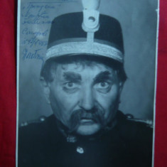 Fotografie 1967 - Actor Nicu Antoniu cu autograf ,in rolul Ipingescu