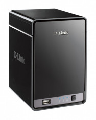 NVR, 2 Bay, suporta 9 camere IP, mydlink Cloud, SATA II, 3.5&amp;#039;&amp;#039;, D-Link &amp;quot;DNR-322L&amp;quot; (include timbru verde 5 lei) foto