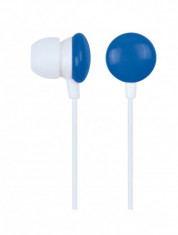 CASTI Gembird intraauriculare (MHP-EP-001-B), lungime fir 0.9m, conector jack 3.5mm, Blue/White foto