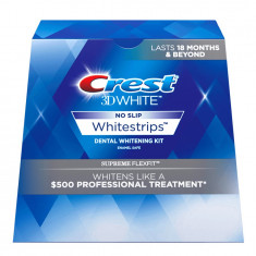 Tratament Import SUA cu Benzi pentru Albirea Dintilor Crest Whitestrips 3D Supreme Flexfit foto