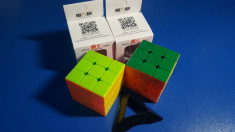 Cub Rubik 3x3x3 MoFangGe QiYi Warrior Profesional 56mm foto