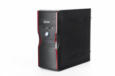 CARCASA Spacer cu sursa 450W, Mercury, ATX Mid-Tower, Front USB2.0+Audio, (Body Black), &amp;quot;SPC-MERCURY&amp;quot; foto